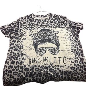 Mom life printed shirt